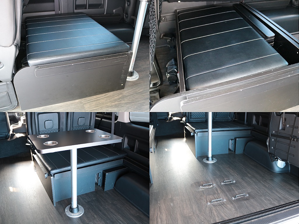 外したベッドマットは家具内に収納可能♪もちろんテーブルも着脱可能です！