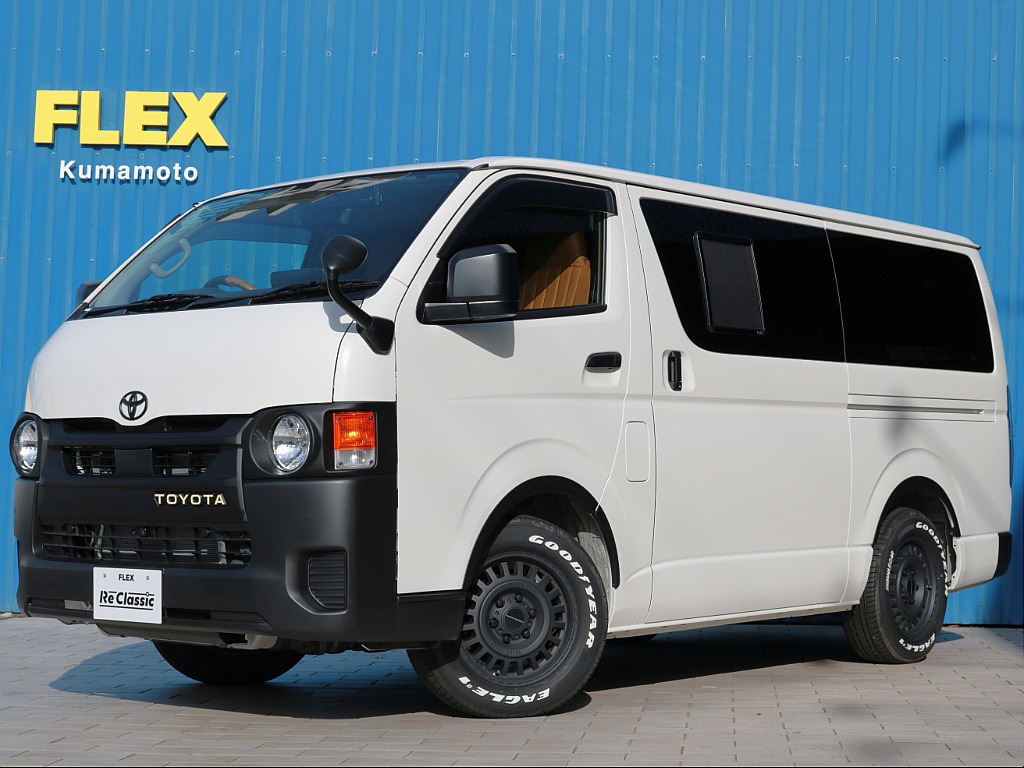 ＤＸ６人乗りをベースにＦＬＥＸＲｅクラシック丸目カスタムが入庫！前後アルパイン大画面モニター付きの豪華装備のＦＬＥＸフルカスタム！リアはスーパーＧＬシート変更など欲しいカスタム盛りだくさんの１台！