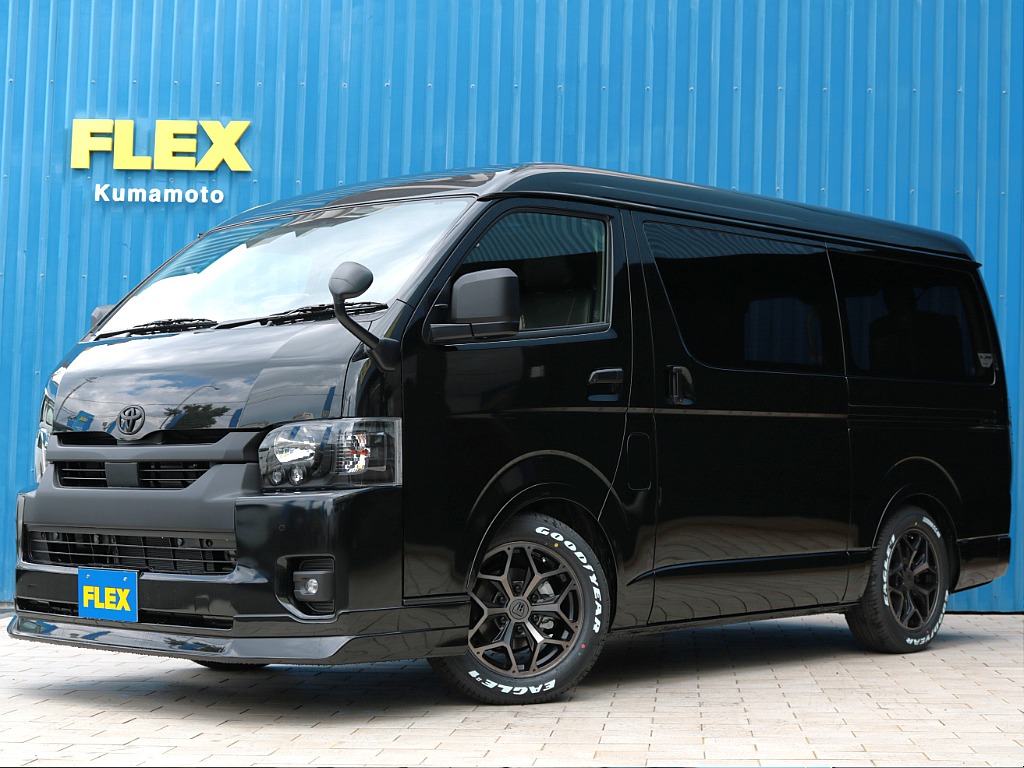 トヨタ ハイエース ワゴン2.7GLロング ミドルルーフ ゼロワゴンベッド ブラックエディション 熊本県