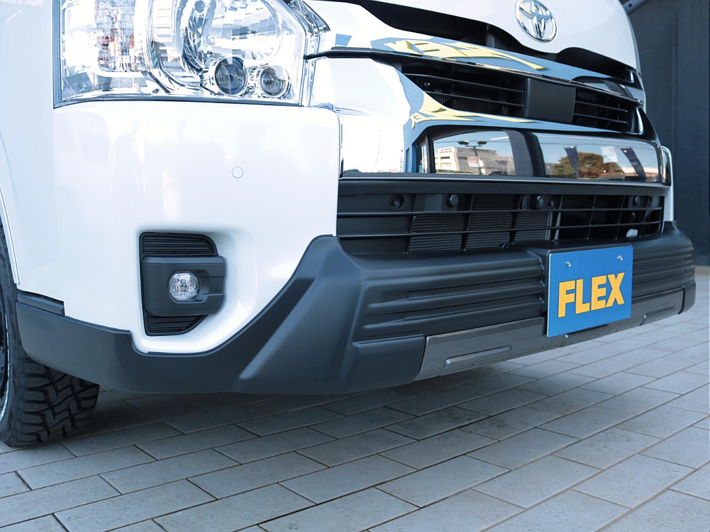 ワイルドなスタイルに仕上がるフレックスT-Force(ティーフォース)フロントスポイラーを新品装着しました！