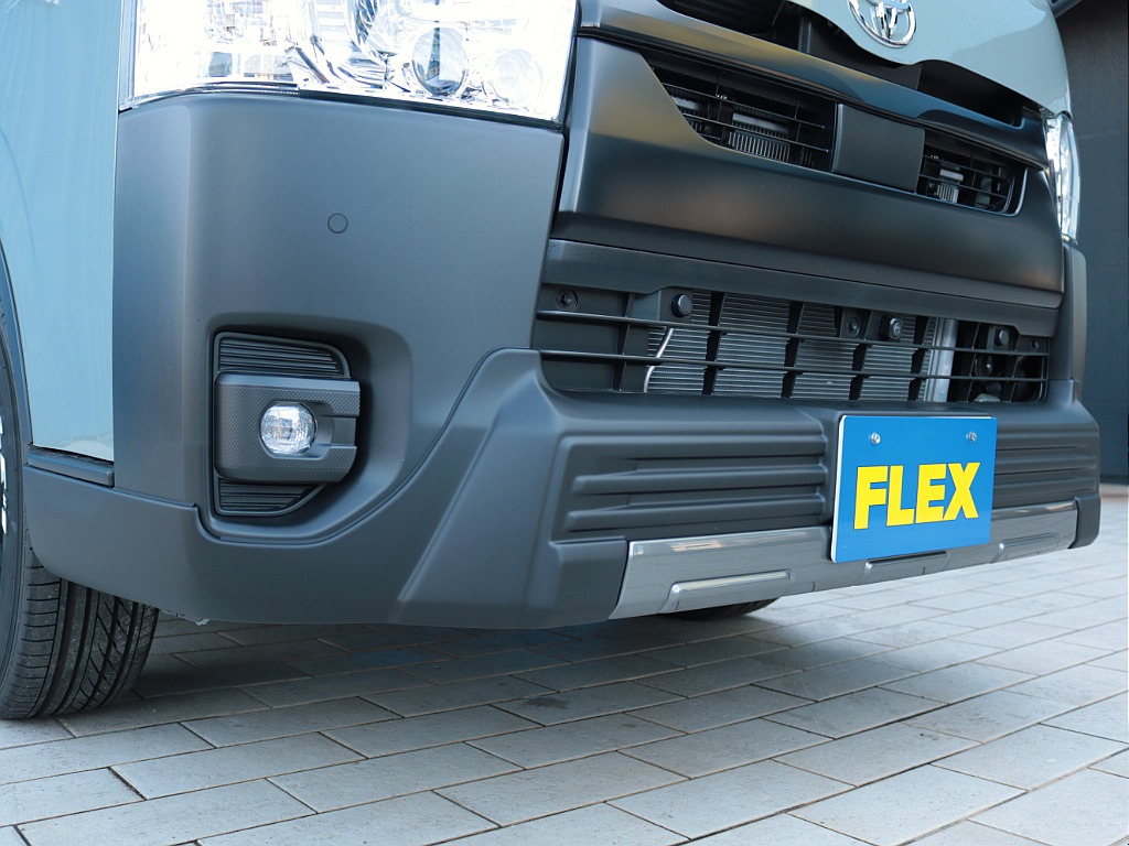 ワイルドなスタイルに仕上がるフレックスT-Force(ティーフォース)フロントスポイラーを装着しました！