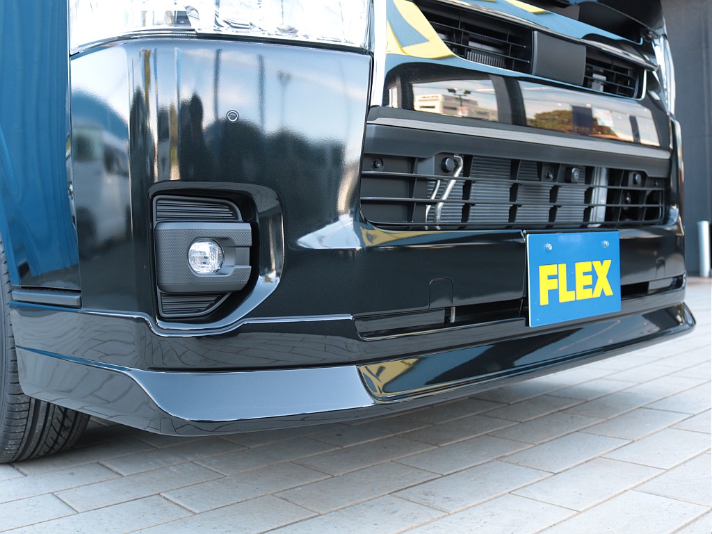 ＦＬＥＸフロントスポイラー！！フェイス周りが引き締まりますね♪