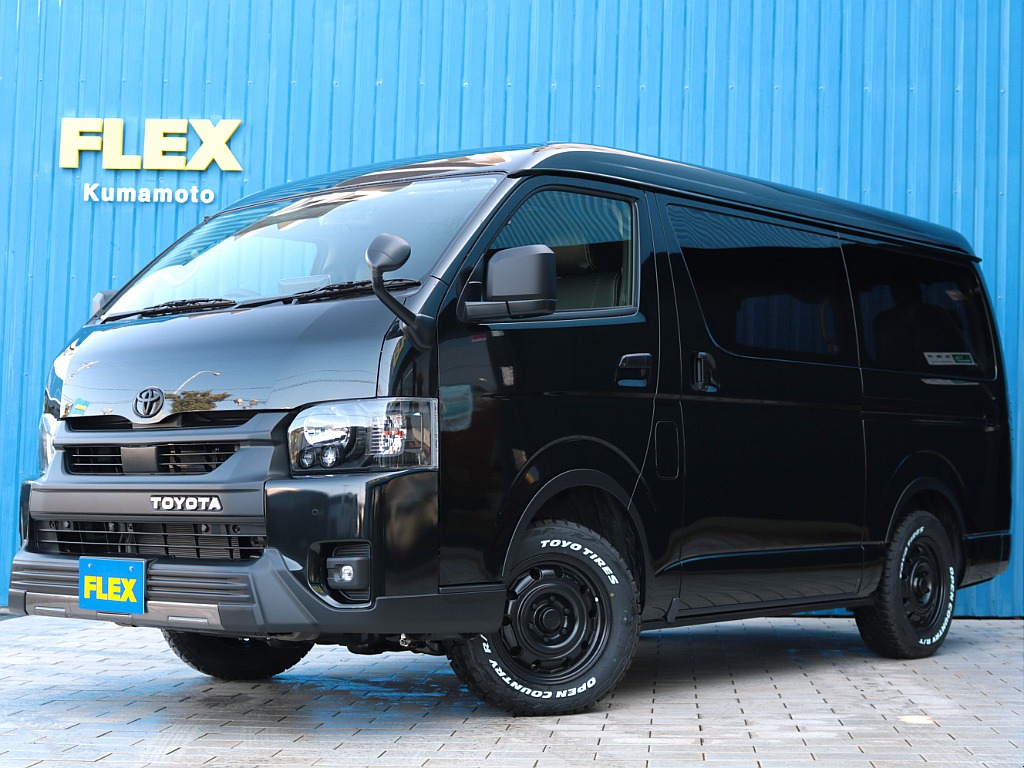 新車ワゴンＧＬ４ＷＤ１０人乗り！ＦＬＥＸブラックエディション＆スマートベッドキット＆アルパイン大画面ナビ・12.8インチフリップダウンモニター付きパッケージ！豪華装備を投入！！全国販売大歓迎です！