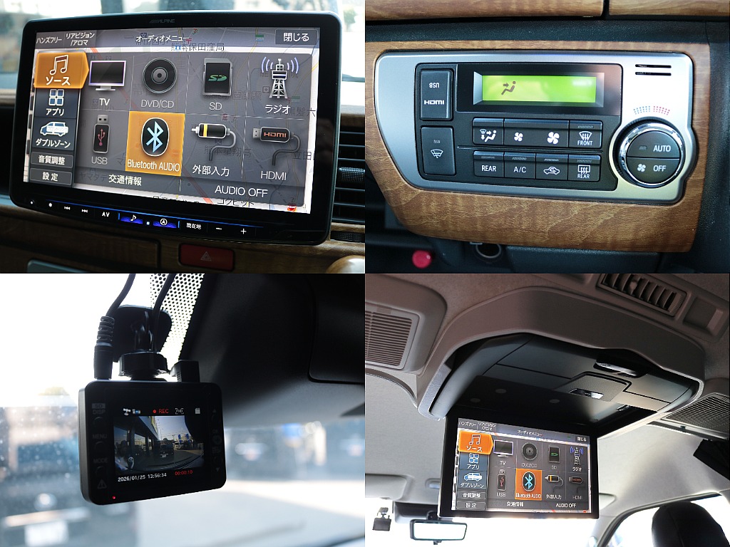 アルパイン１１インチフローティングナビにミラーリング接続可能なＨＤＭＩ＆ＵＳＢ接続ユニットを増設！ユーチューブ視聴も可能になります！ユピテル前後ドライブレコーダー付き！