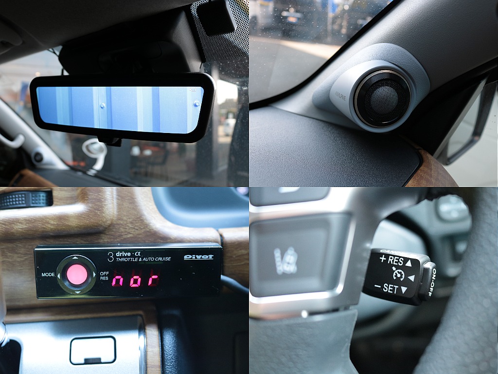 新車時オプションのデジタルインナーミラー！アルパインツイーターやＰｉｖｏｔクルーズコントローラー付きです！