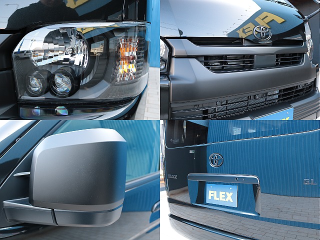 ＦＬＥＸブラックエディションカスタム！ヘッドライトもインナーブラック塗装！エンブレム・メッキパーツもブラックアウトしました！