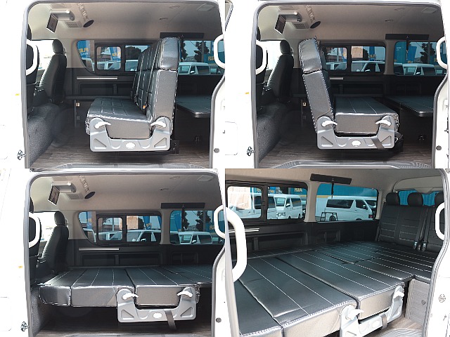 セカンドシートは前後にスライド可能！ 対面やフルフラットのシートアレンジが可能です！