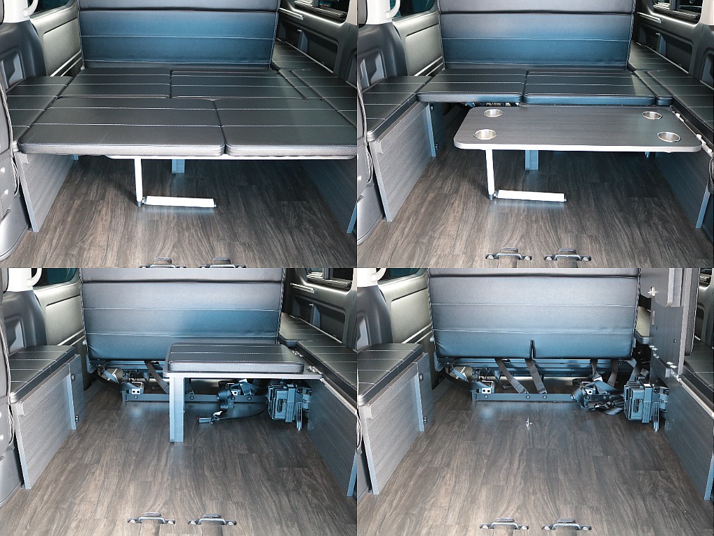 ベッドマットは簡単に着脱可能です！ベッドマットを外せば更に広大なスペースが完成！！