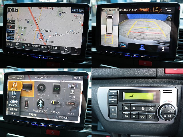 アルパインハイエース専用１１型フローティングビッグＸナビ！ミラーリング接続可能なＨＤＭＩ＆ＵＳＢ接続ユニットを増設！ユーチューブ視聴も可能になります！