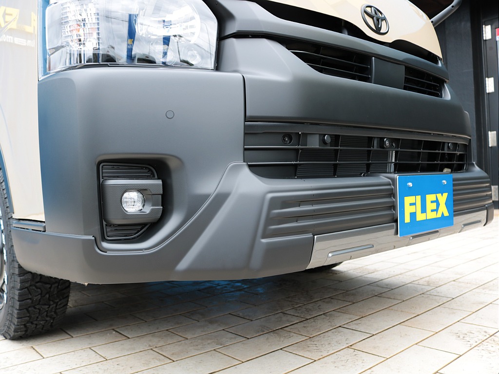 ワイルドなスタイルに仕上がるフレックスT-Force(ティーフォース)フロントスポイラーを装着しました！