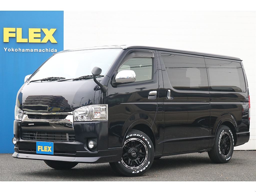 トヨタハイエースバンバッドフェイス エアロ ライトカスタム DELF04 BIGXナビ ETC 中古車画像