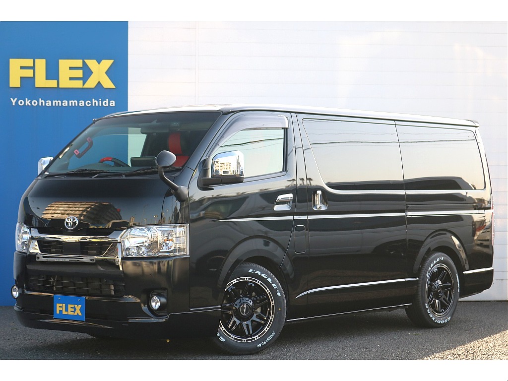 スライドフロア付き！ ALPINEのBIGXナビやガングリップハンドル、ツィーター、ドリンクホルダーなど欲しいパーツが装備済み！