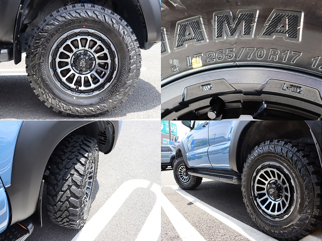 お馴染みの新品YOKOHAMAジオランダーMTタイヤ＆リザードホイール（FLEX限定カラー）装備済み☆