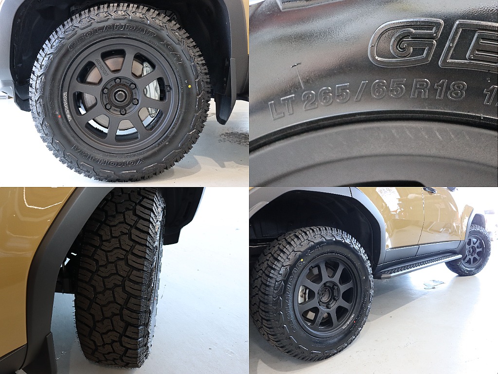 新品RAYS製D108 18インチホイール・新品ジオランダーX-ATタイヤ装備済み！