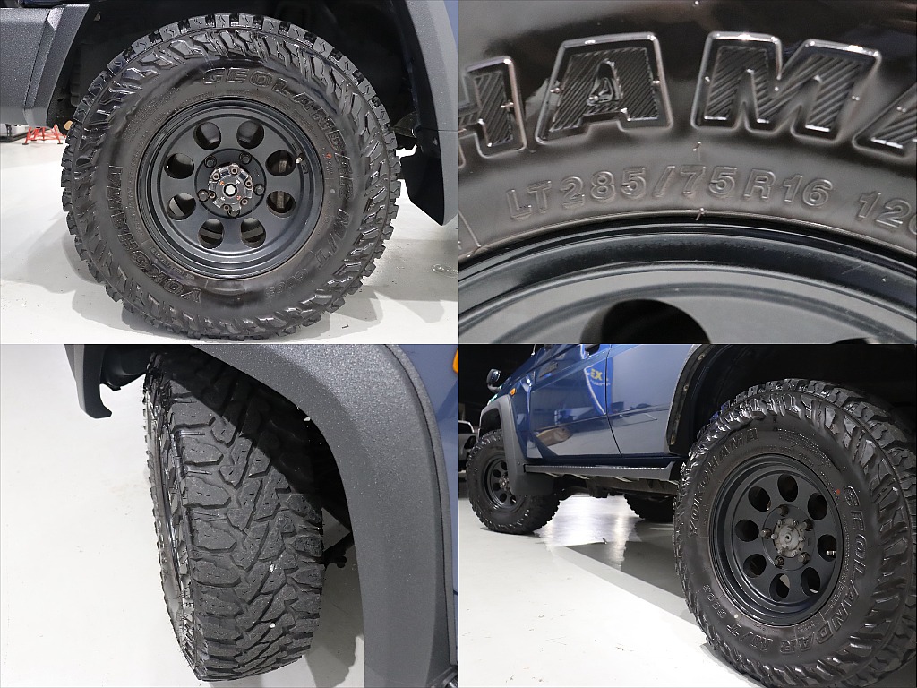ジムライン16インチアルミホイールにYOKOHAMA　GEOLANDER　MTタイヤ装備！