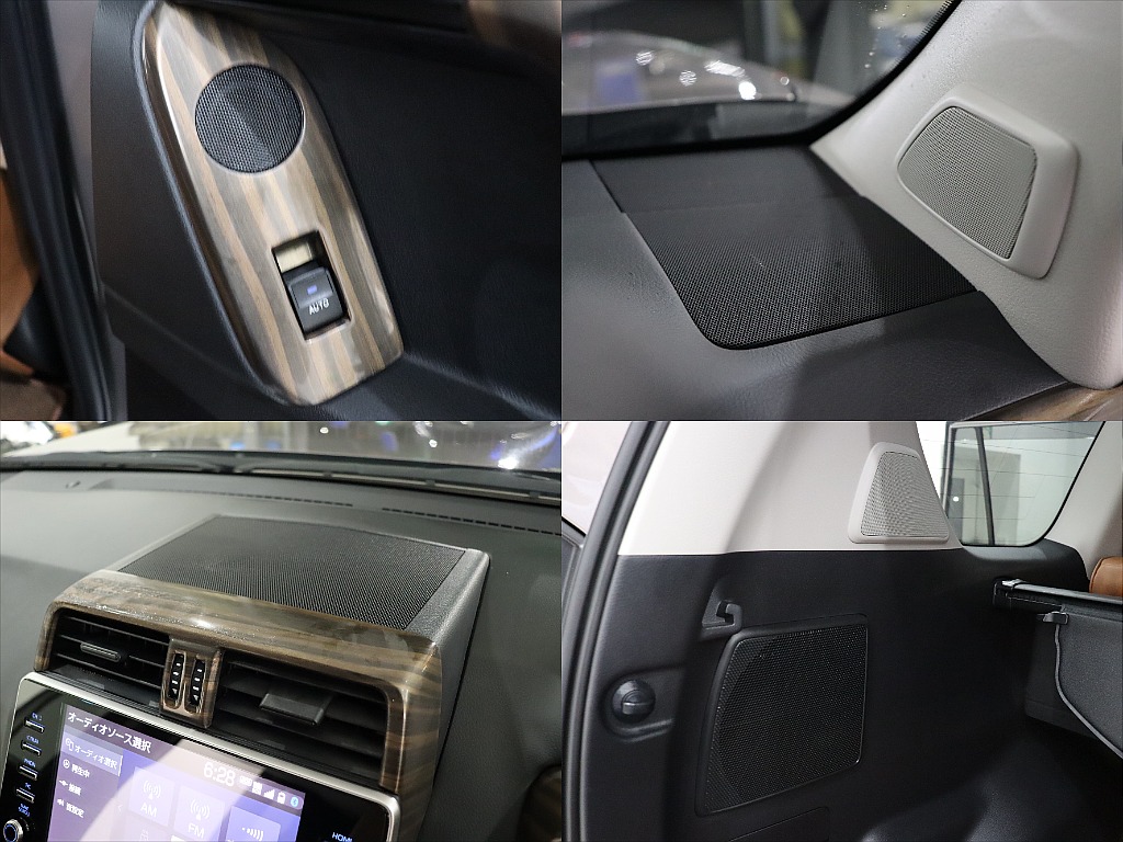 木目調ウッドパネル付き！！オプションのスーパーライブサラウンド装備済み！スピーカーが増設されております！