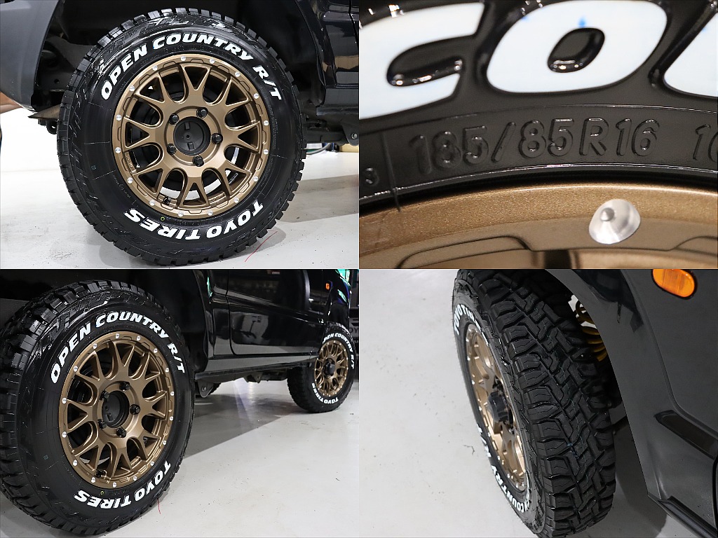 新品MUD08アルミホイールに新品TOYOオープンカントリータイヤのコンビネーション！