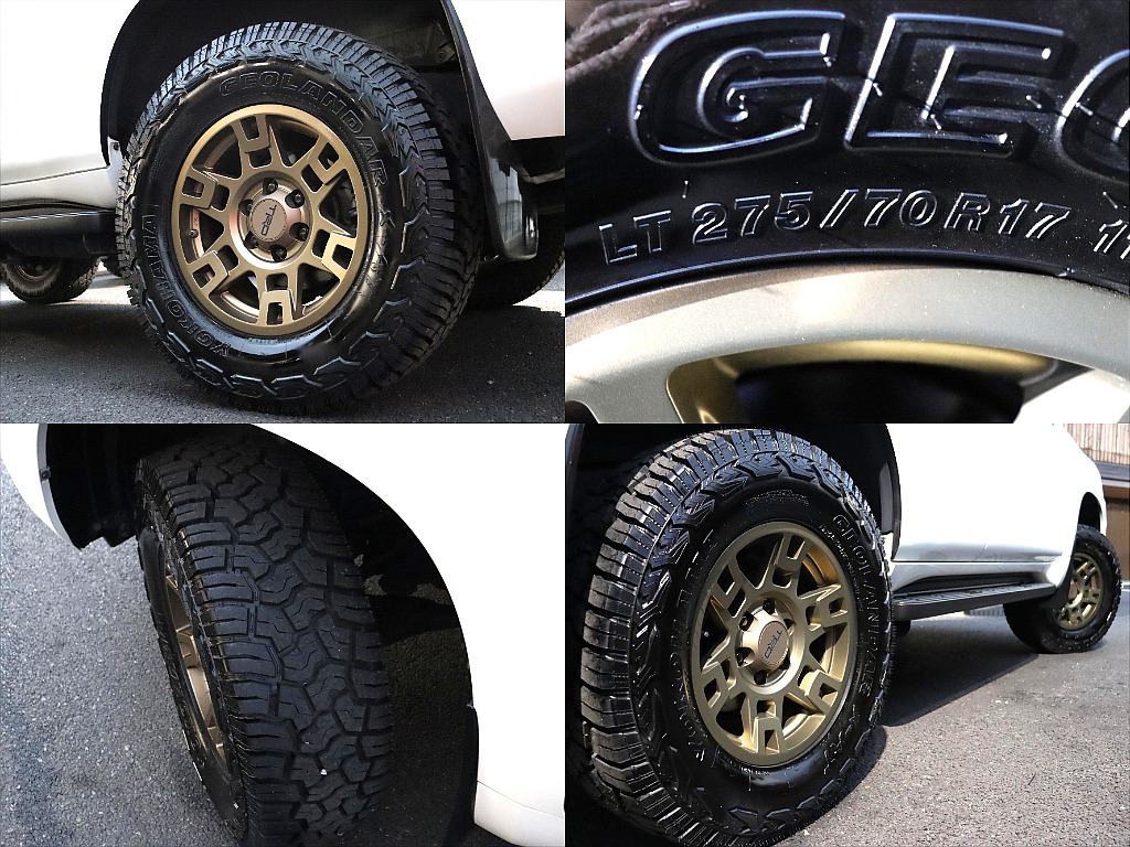 新品TRD17インチアルミホイールにYOKOHAMA　GEOLANDER X-ATタイヤのコンビネーション！