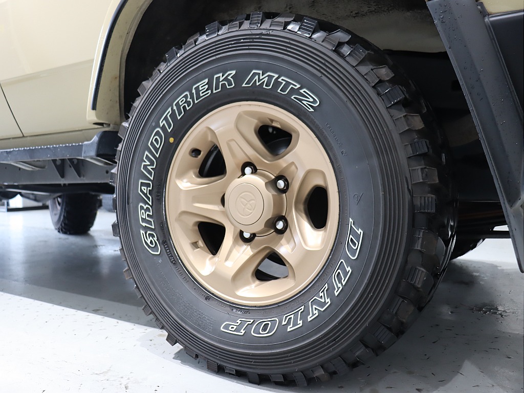 塗装済みの純正ホイールにDUNLOP GRANTREC MT2タイヤのコンビネーション！