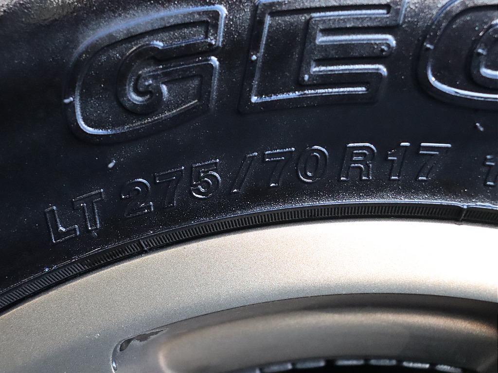 タイヤサイズ！