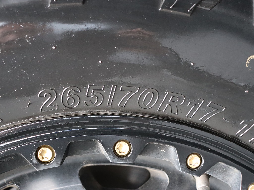 タイヤサイズはこちら！