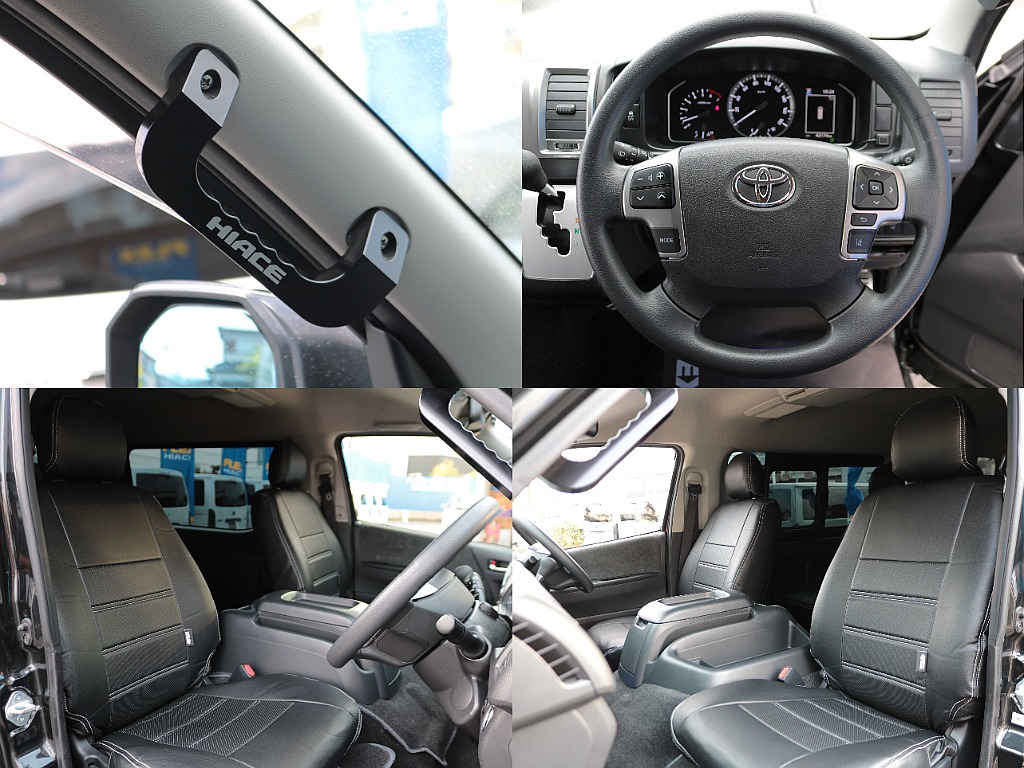 全席黒革調シートカバー☆