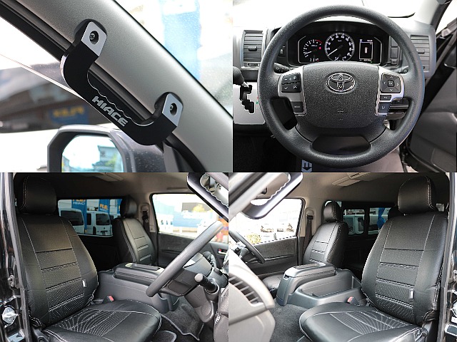 全席黒革調シートカバー☆