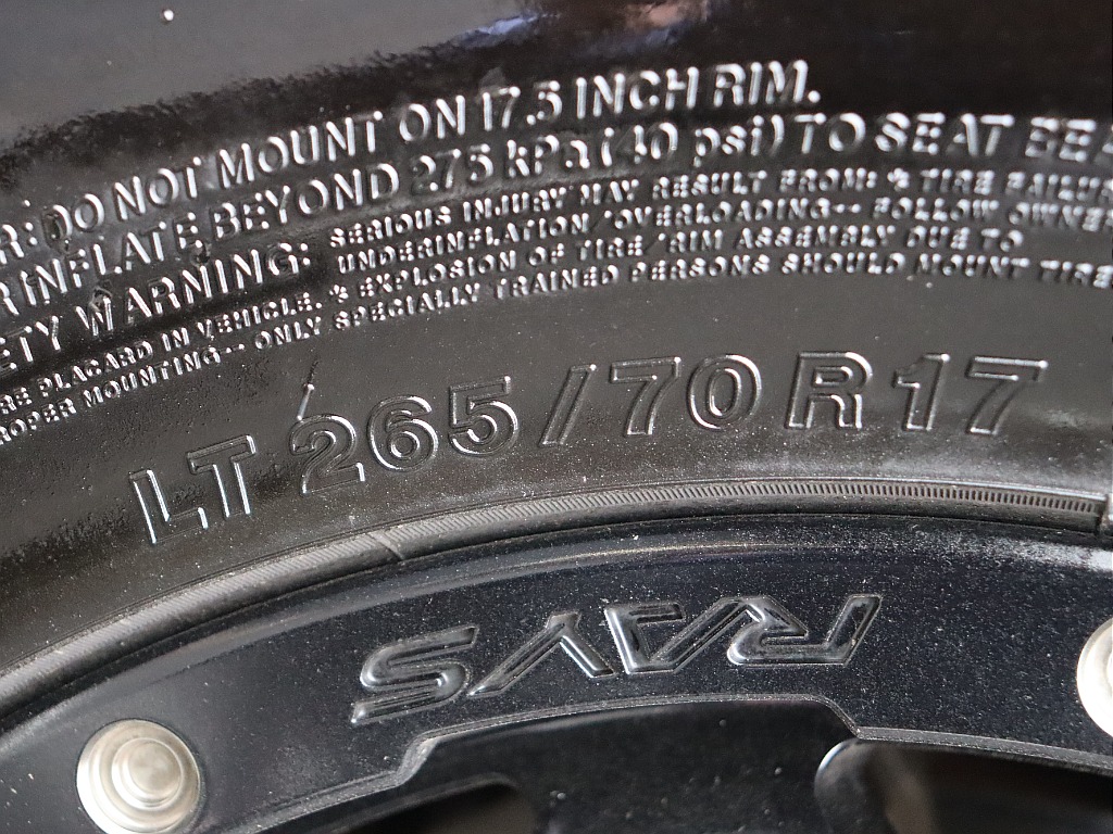 タイヤサイズはこちら！