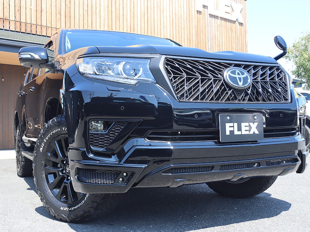 フロントの迫力はどのプラドよりもあります！