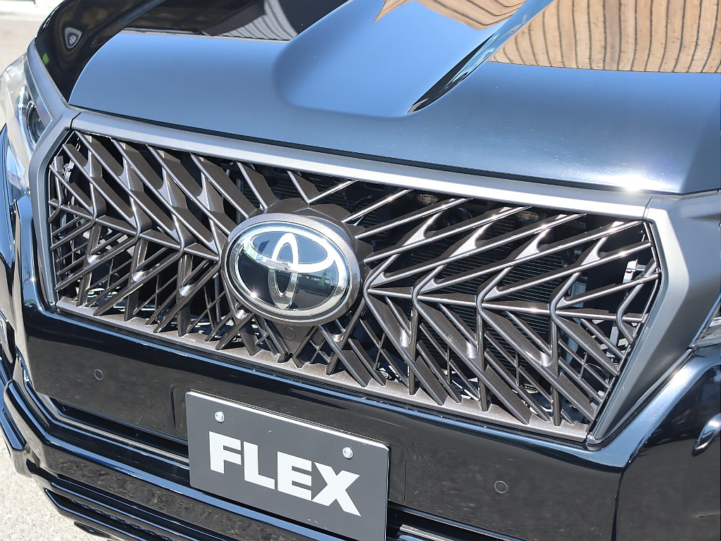 グリルは社外メッシュグリルに変更済み！ガーニッシュもマッドブラックになっていて統一感抜群です！！