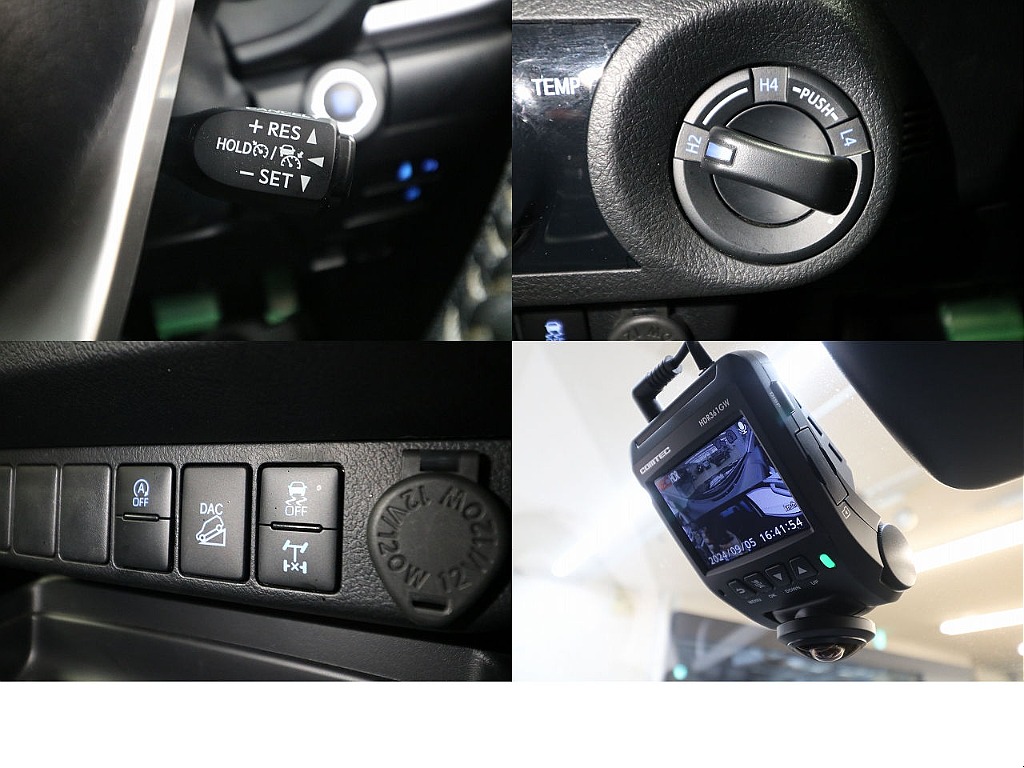 クルーズコントロール☆パートタイム式４ＷＤ☆リヤデフロック☆３６０度ドライブレコーダー（前後カメラ）☆