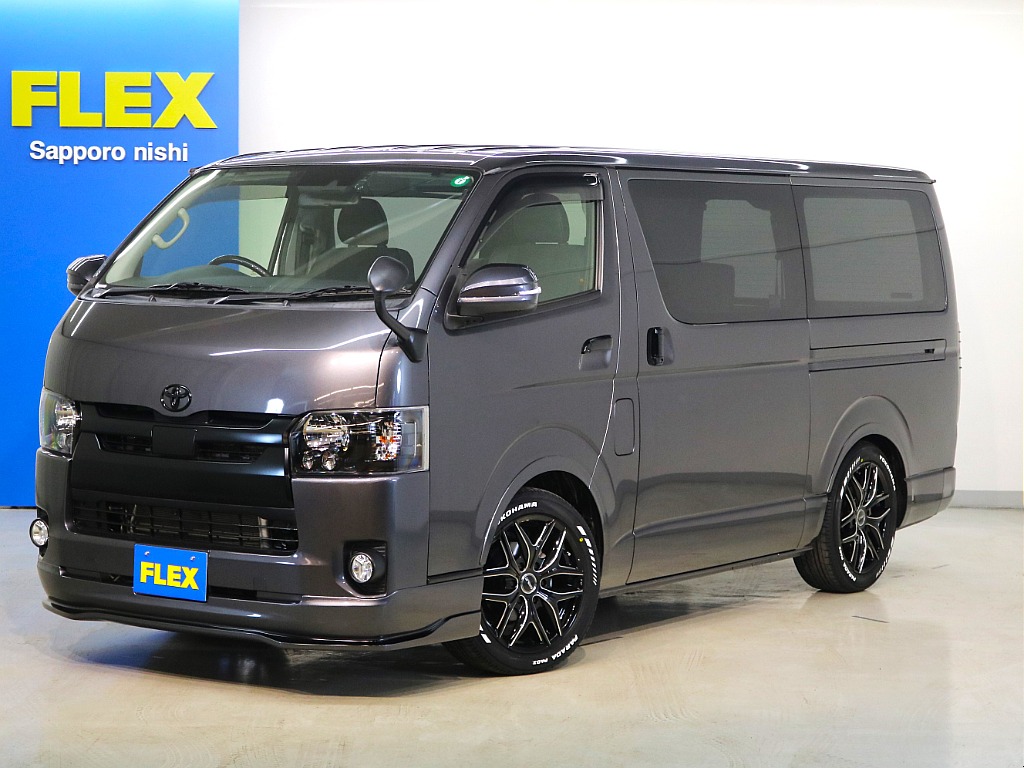 トヨタ ハイエースバン 5D2.8DTスーパーGLダークプライムL 4WD 【厳選中古車】【BlackEdition】 北海道