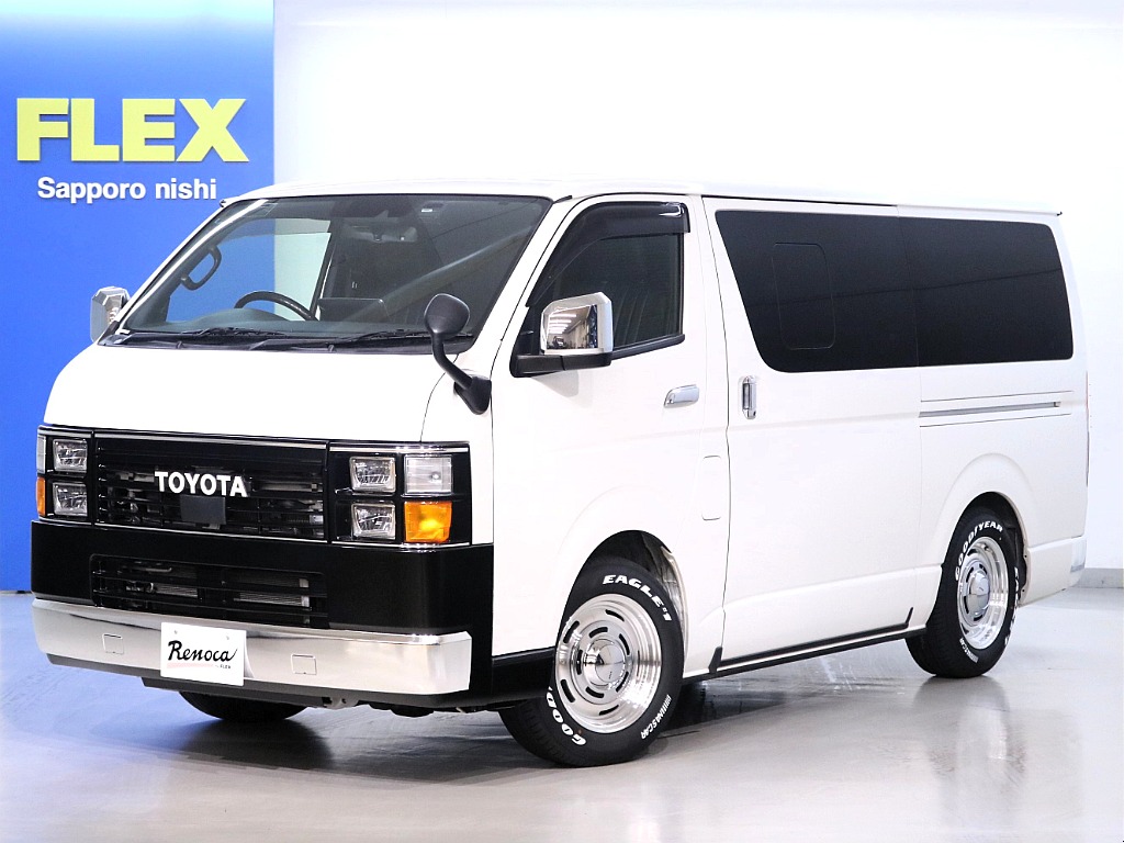 ハイエースバン スーパーGL ダークプライムⅡ4WD リノカコーストライン角目4灯LED♪