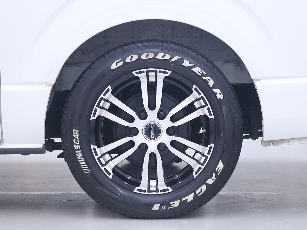 グッドイヤーナスカータイヤ×FLEX　Delf02　ブラックポリッシュアルミホイール　17in