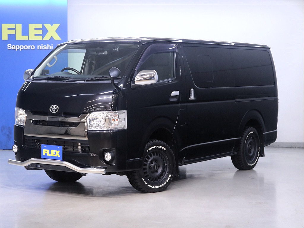 トヨタ&nbsp;ハイエースバン&nbsp;5D2.8DTスーパーGLダークプライムL 4WD&nbsp;8ナンバー工作車！&nbsp;北海道