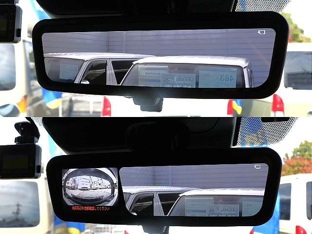 デジタルインナーミラーで夜間も安心◎