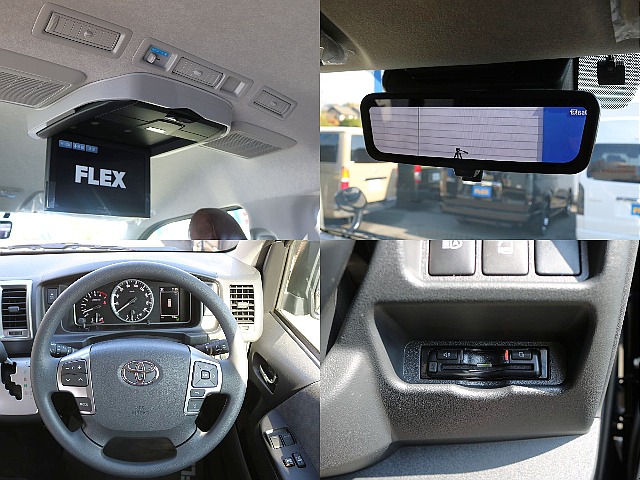 アルパイン製１２．８インチフリップダウン　デジタルインナーミラーで夜間も安心◎