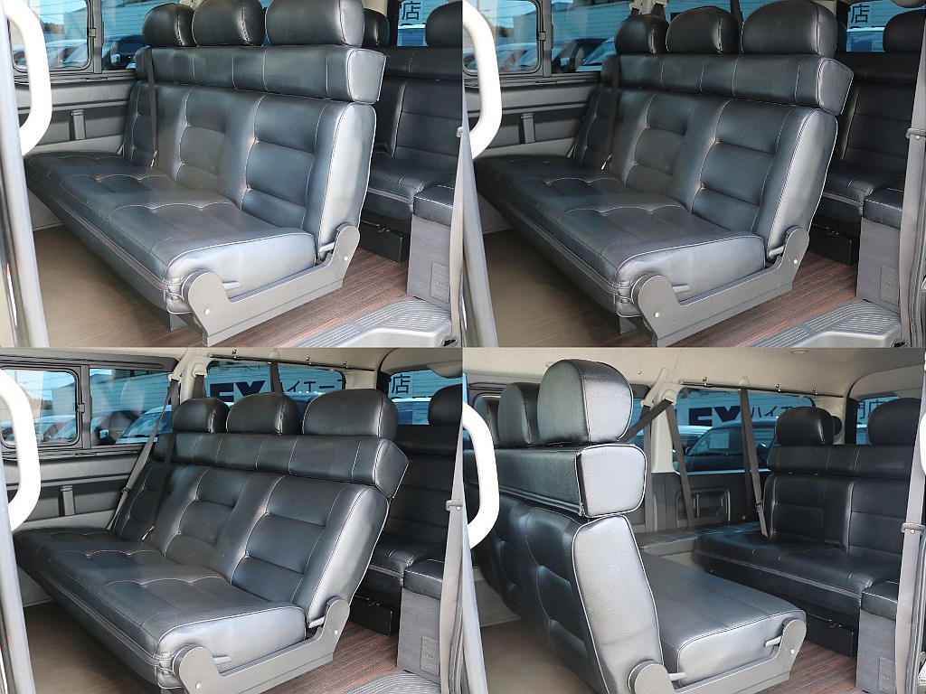 対面もフルフラットも可能なシート♪