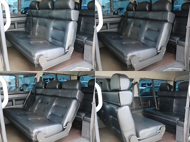 対面もフルフラットも可能なシート♪