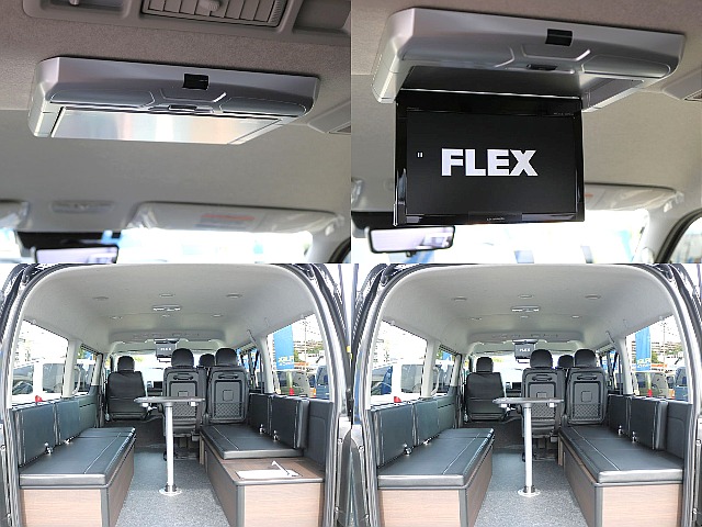 カロッツェリア製10インチフリップダウンモニター