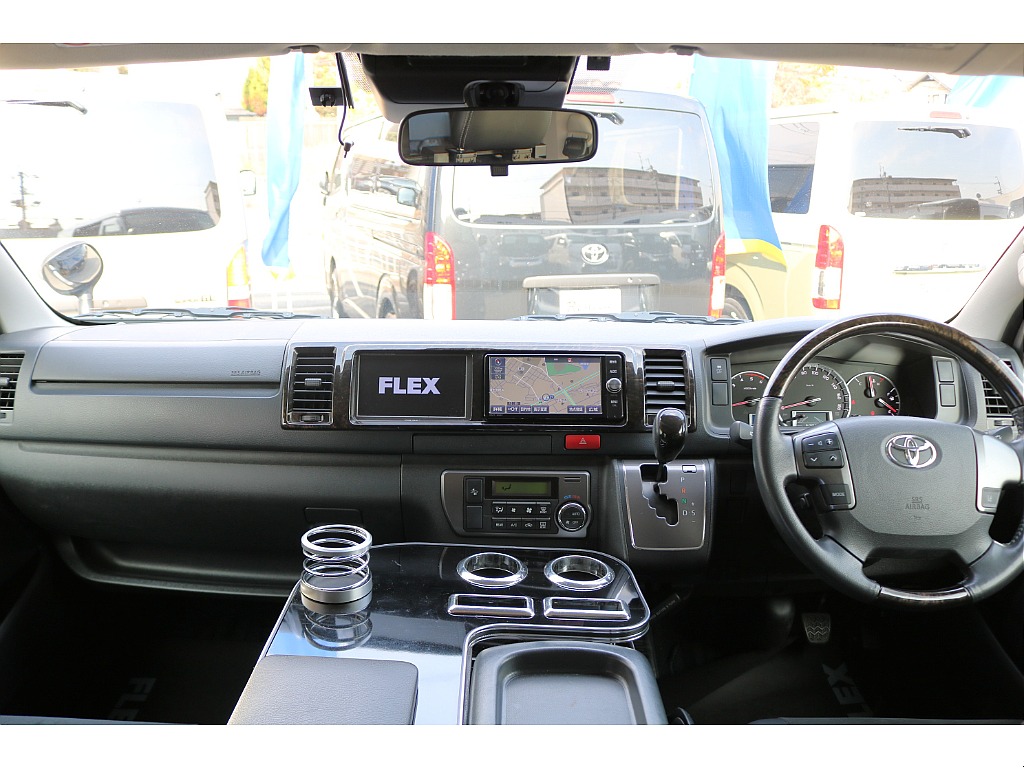 【厳選仕入】H30年式ハイエースバンスーパーGLダークプライムワイドバンディーゼル2WD　ブラックエディションPKG