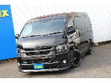【厳選仕入】H30年式ハイエースバンスーパーGLダークプライムワイドバンディーゼル2WD　ブラックエディションPKG