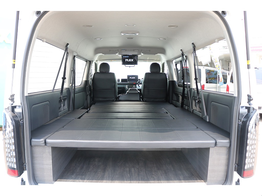 【FLEX ORIGINAL SEAT Ver5/新車ワゴンGL2WD】対面フルフラット可能♪アルパインツインナビパッケージ【全国納車可能】