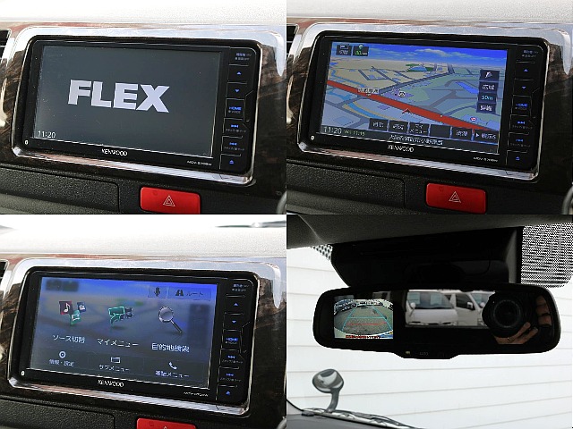 ケンウッドSDナビ/バックカメラ付き防眩ミラー