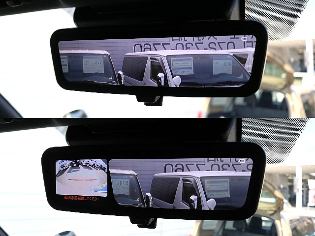 デジタルインナーミラーで夜間も安心◎