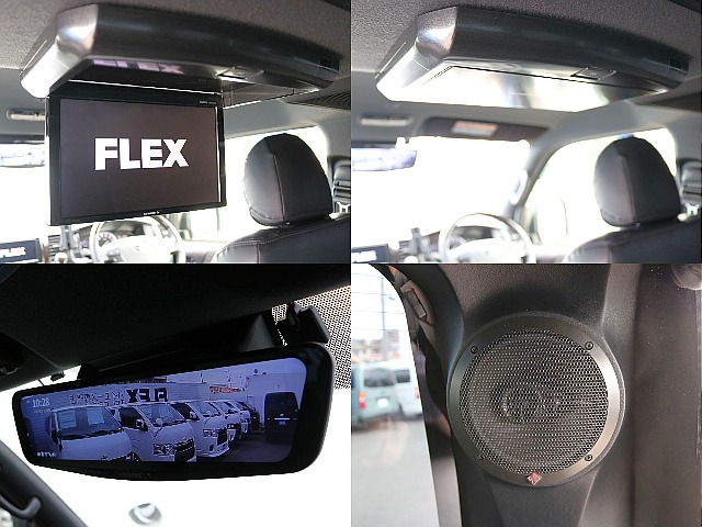 フリップダウンモニター/Dピラースピーカー/デジタルインナーミラーは新品で装備済み！