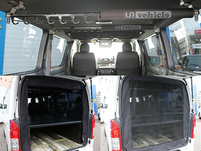 ロットホルダー/防虫ネット完備でアウトドアにも◎