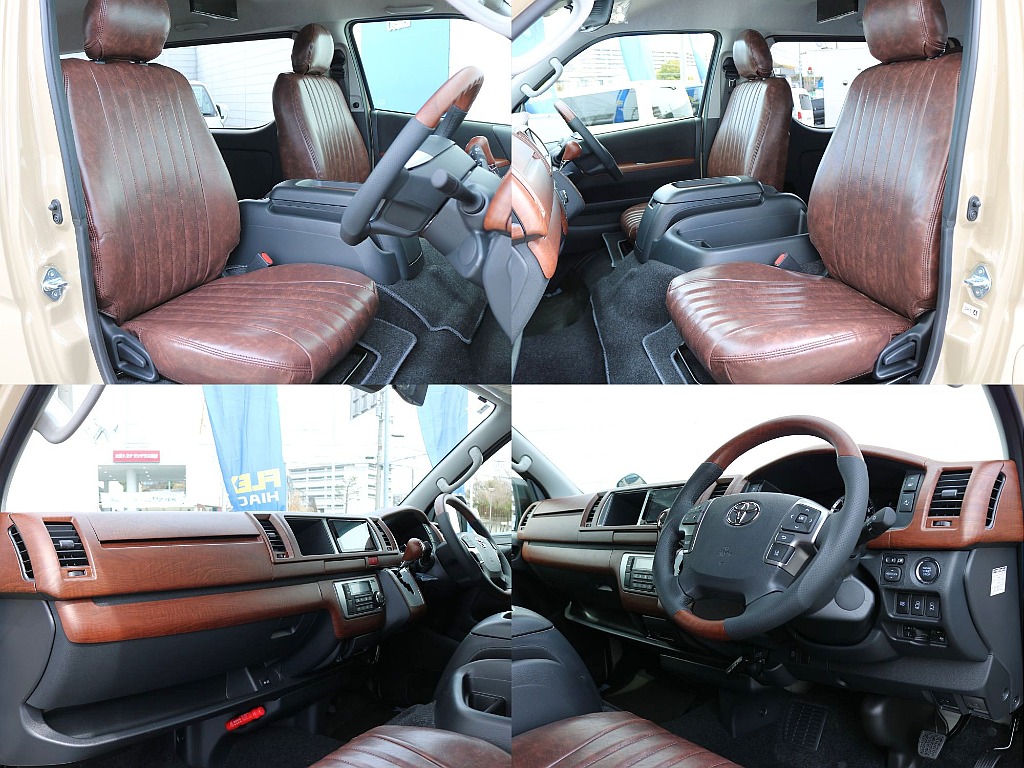 内装はブラウン調で統一♪