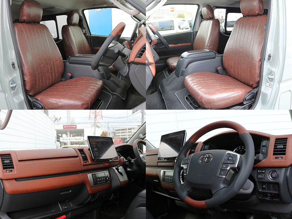 全席シートカバー装着済み♪/インテリアパネル施工済み