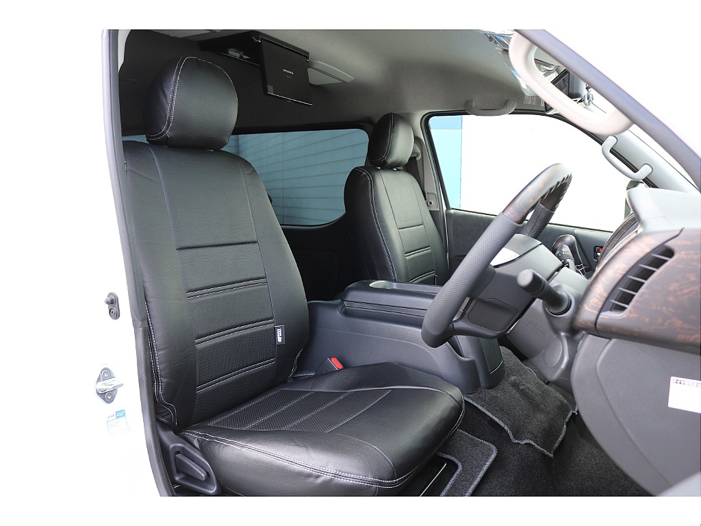 FLEX 黒革調シートカバー